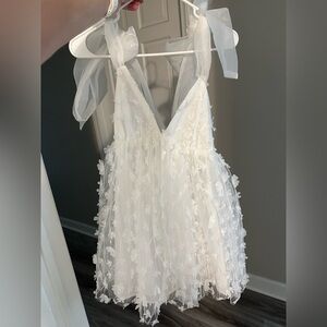 White cocktail dress